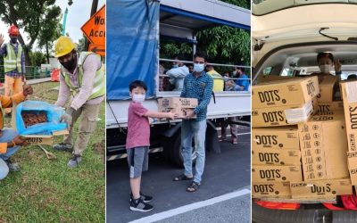 2 S’pore kids among volunteers to give out 30,000 doughnuts to migrant workers in 1 day